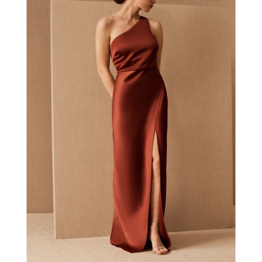 BHLDN Dylan Satin Charmeuse Maxi Dress